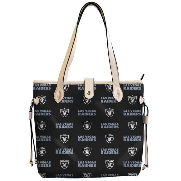 Handbags - NFL Las Vegas Raiders Patterned Tote Bag